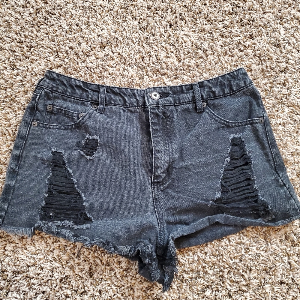 Distressed Jean Shorts
